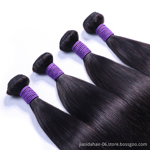 Straight Hair Double Drawn 100% Human Unprocessed Raw Brazilian Wholesale Vendors Bundles Cuticle Aligned Virgin Hair
